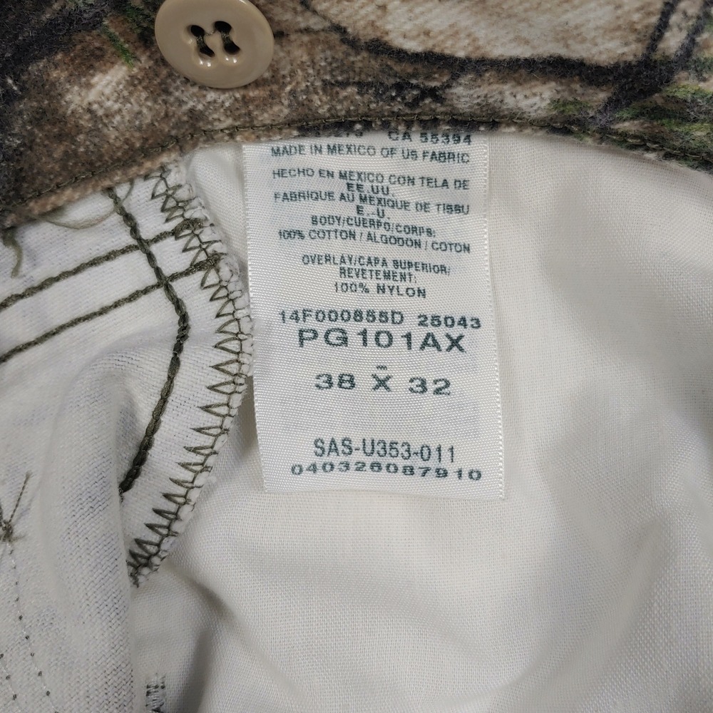 Wrangler ProGear Upland Pants Mens 37x30 Camo Brown Realtree Brush Trousers - Picture 14 of 16